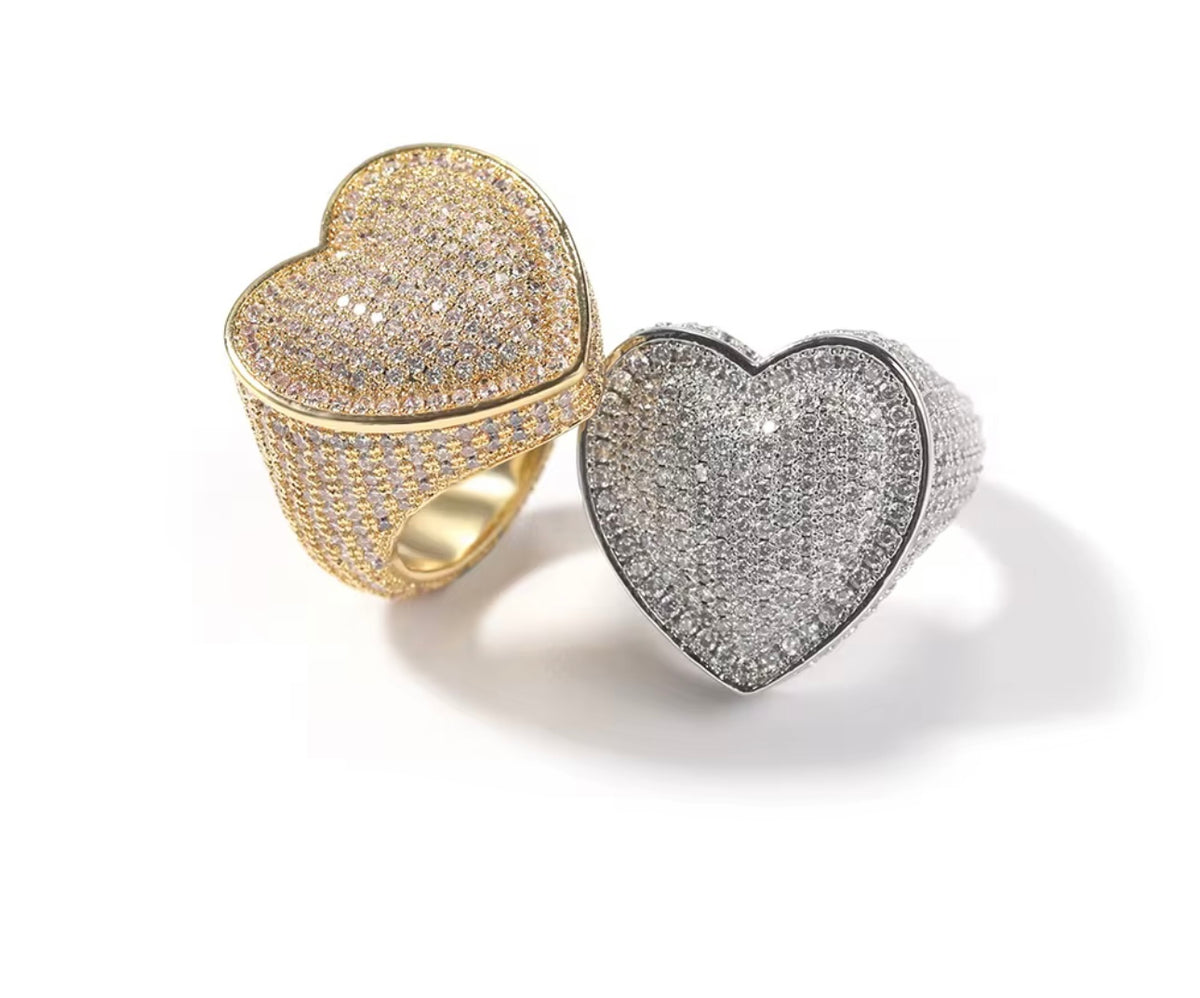 Icy Heart Ring