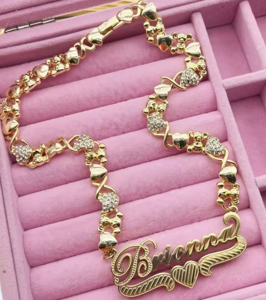 Teddy XoXo Custom Necklace